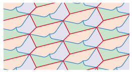 pavage hexagones divisés 3