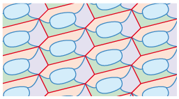 pavage hexagones divisés 4
