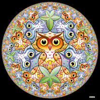patterns on hyperbolic disk