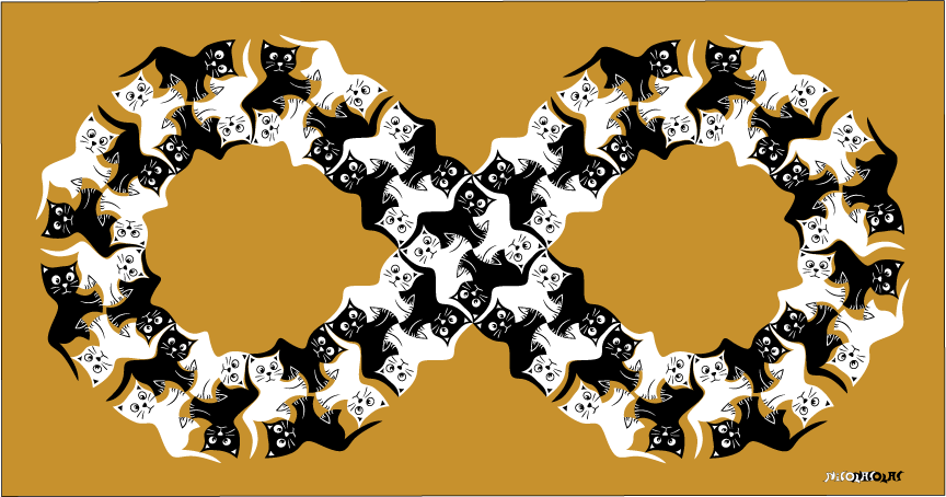 animal kitten tessellation