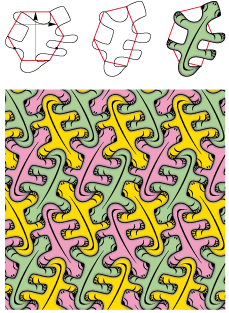 inflatable lizards tessellation