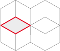 rhomb 2 angles 120° tessellation