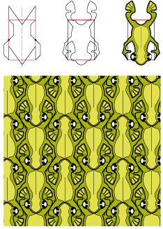 green tree frogs tessellation