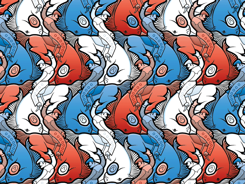 horse and man tessellation
