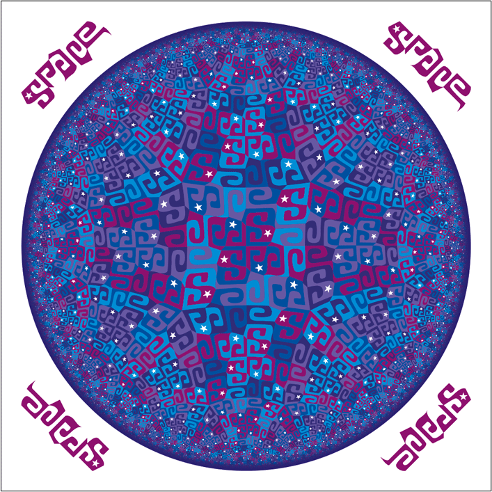 poincare hyperbolic disk with einstein tessellation